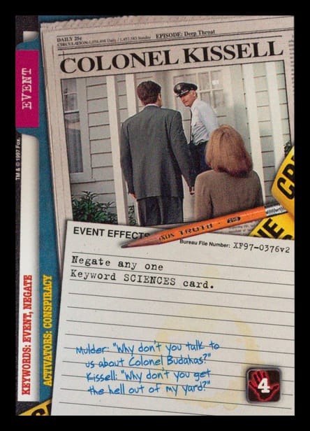 X-Files CCG | Colonel Kissell XF97-0376v2  | The Nerd Merchant