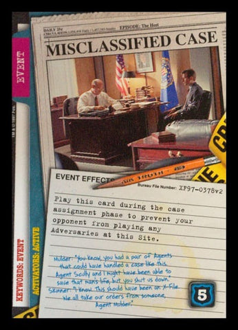 X-Files CCG | Misclassified Case XF97-0378v2  | The Nerd Merchant