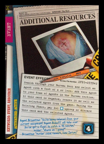 X-Files CCG | Additional Resources XF97-0379v2  | The Nerd Merchant