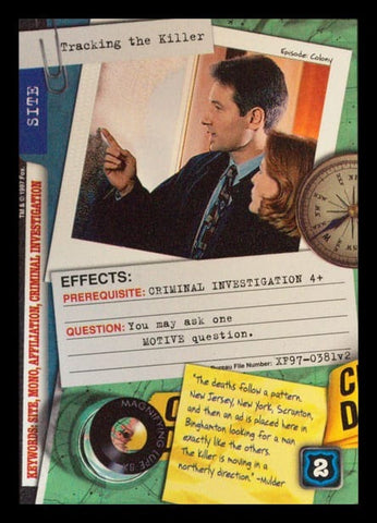 X-Files CCG | Tracking the Killer XF97-0381v2  | The Nerd Merchant