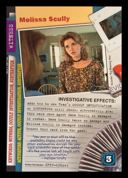 X-Files CCG | Melissa Scully XF97-0384v2  | The Nerd Merchant