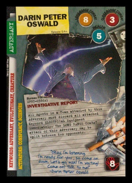 X-Files CCG | Darin Peter Oswald XF97-386x1    | The Nerd Merchant