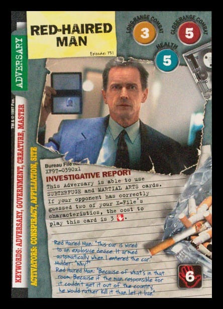 X-Files CCG | Red-Haired Man XF97-390x1    | The Nerd Merchant