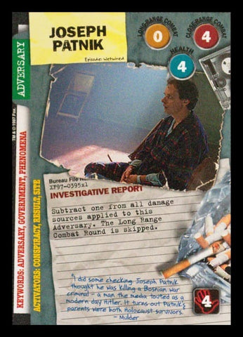 X-Files CCG | Joseph Patnik XF97-395x1    | The Nerd Merchant