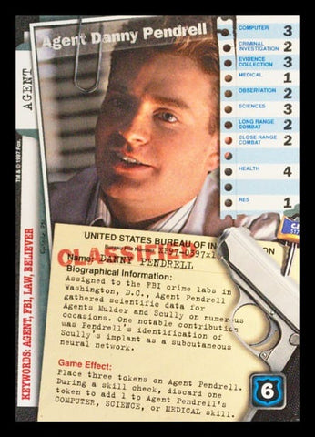 X-Files CCG | Agent Danny Pendrell XF97-397x1    | The Nerd Merchant