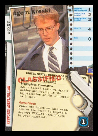 X-Files CCG | Agent Kreski XF97-399x1    | The Nerd Merchant