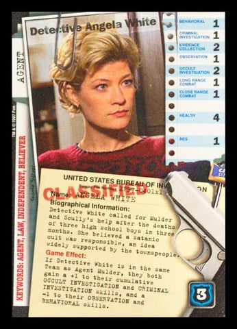 X-Files CCG | Detective Angela White XF97-401x1    | The Nerd Merchant