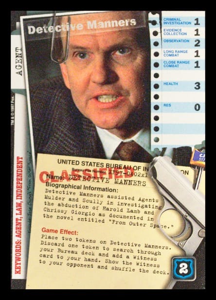 X-Files CCG | Detective Manners XF97-402x1    | The Nerd Merchant