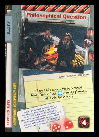X-Files CCG | Philosophical Question XF97-405x1    | The Nerd Merchant