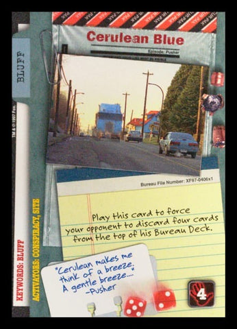 X-Files CCG | Cerulean Blue XF97-406x1    | The Nerd Merchant