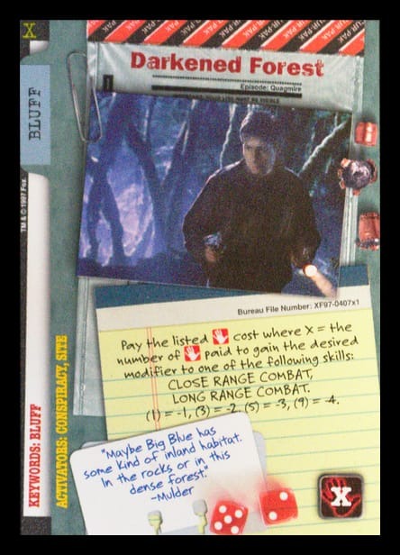 X-Files CCG | Darkened Forest XF97-407x1    | The Nerd Merchant