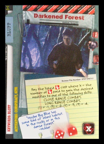 X-Files CCG | Darkened Forest XF97-407x1    | The Nerd Merchant