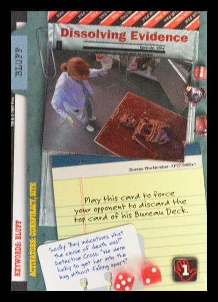 X-Files CCG | Dissolving Evidence XF97-408x1    | The Nerd Merchant