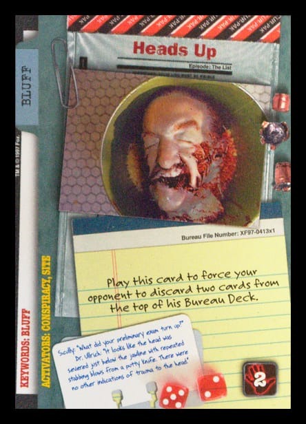 X-Files CCG | Heads Up XF97-413x1    | The Nerd Merchant