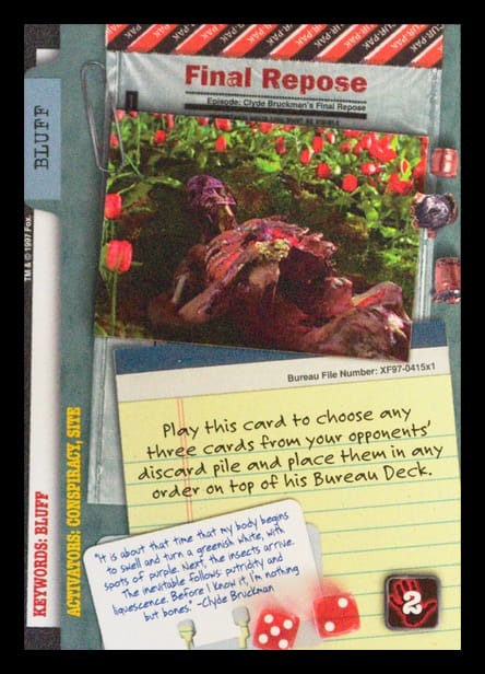 X-Files CCG | Final Repose XF97-415x1    | The Nerd Merchant
