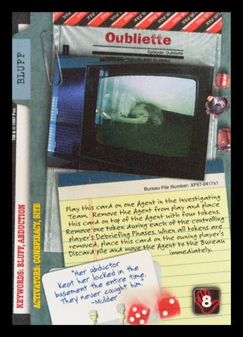 X-Files CCG | Oubliette XF97-417x1    | The Nerd Merchant