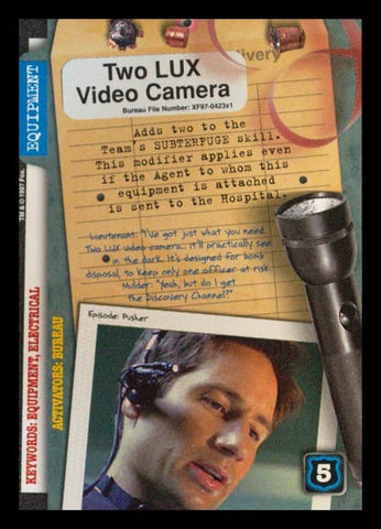 X-Files CCG | Two LUX Video Camera XF97-423x1    | The Nerd Merchant