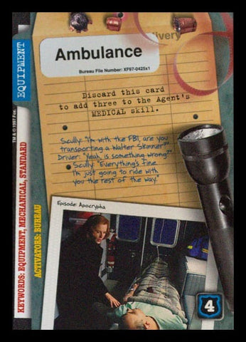 X-Files CCG | Ambulance XF97-425x1    | The Nerd Merchant