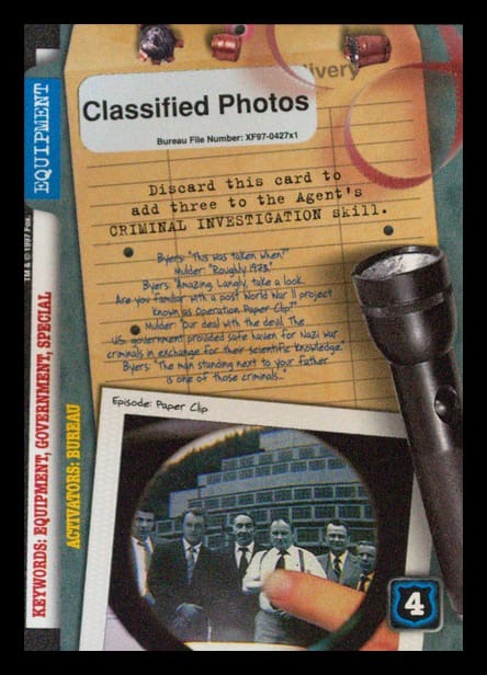 X-Files CCG | Classified Photos XF97-427x1    | The Nerd Merchant