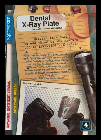 X-Files CCG | Dental X-Ray Plate XF97-428x1    | The Nerd Merchant
