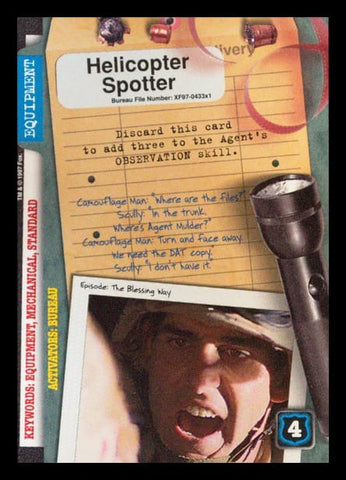X-Files CCG | Helicopter Spotter XF97-433x1    | The Nerd Merchant