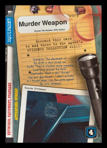X-Files CCG | Murder Weapon XF97-435x1    | The Nerd Merchant