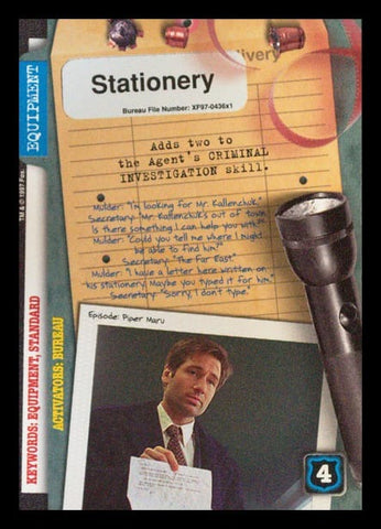X-Files CCG | Stationery XF97-436x1    | The Nerd Merchant