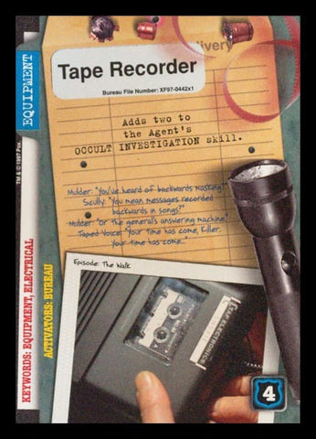 X-Files CCG | Tape Recorder XF97-442x1    | The Nerd Merchant