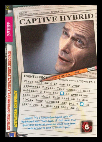 X-Files CCG | Captive Hybrid XF97-447x1    | The Nerd Merchant