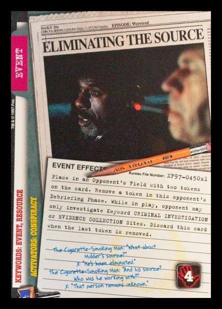 X-Files CCG | Eliminating the Source XF97-450x1    | The Nerd Merchant