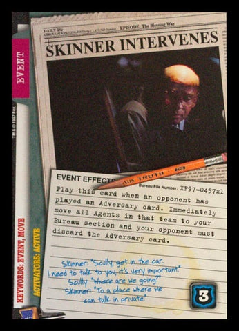 X-Files CCG | Skinner Intervenes XF97-457x1    | The Nerd Merchant