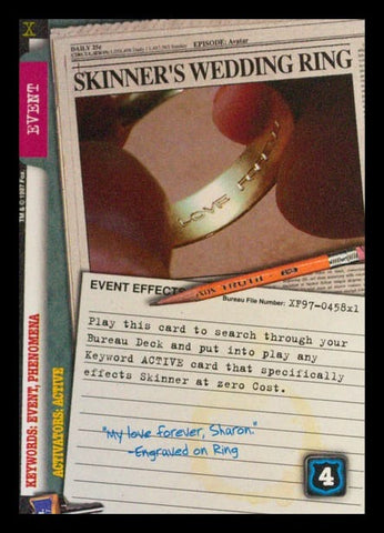 X-Files CCG | Skinner€™s Wedding Ring XF97-458x1    | The Nerd Merchant