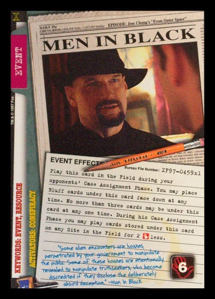 X-Files CCG | Men in Black XF97-459x1    | The Nerd Merchant