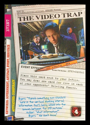 X-Files CCG | The Video Trap XF97-460x1    | The Nerd Merchant