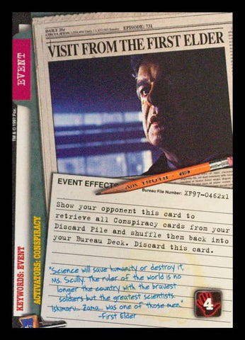 X-Files CCG | Visit from the First Elder XF97-462x1    | The Nerd Merchant