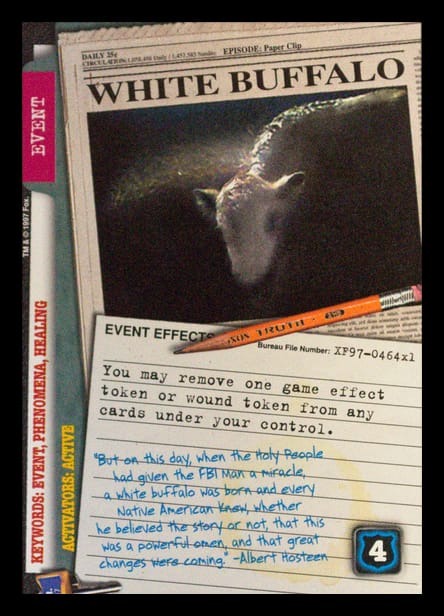 X-Files CCG | White Buffalo XF97-464x1    | The Nerd Merchant