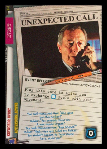X-Files CCG | Unexpected Call XF97-465x1    | The Nerd Merchant