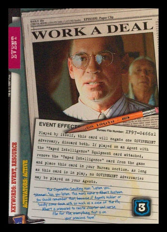 X-Files CCG | Work a Deal XF97-466x1    | The Nerd Merchant