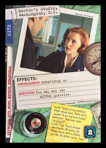 X-Files CCG | Mostow€™s Studio, Washington, D.C. XF97-467x1    | The Nerd Merchant