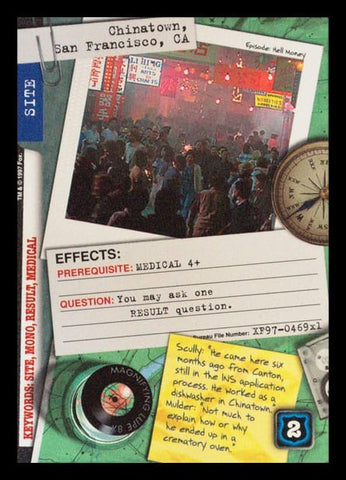 X-Files CCG | Chinatown, San Francisco, CA XF97-469x1    | The Nerd Merchant