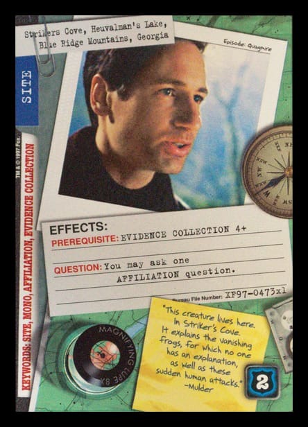 X-Files CCG | Strikers Cove, Heuvalman€™s Lake, Blue Ridge Mountains, Georgia XF97-473x1    | The Nerd Merchant