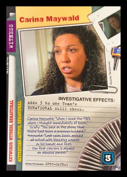X-Files CCG | Carina Maywald XF97-478x1    | The Nerd Merchant