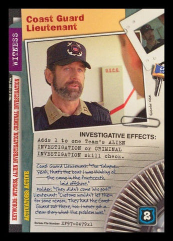 X-Files CCG | Coast Guard Lieutenant XF97-479x1    | The Nerd Merchant