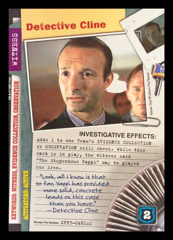 X-Files CCG | Detective Cline XF97-481x1    | The Nerd Merchant