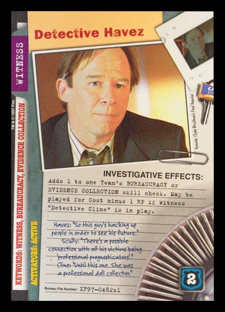 X-Files CCG | Detective Havez XF97-482x1    | The Nerd Merchant