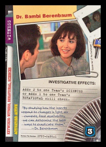 X-Files CCG | Dr. Bambi Berenbaum XF97-485x1    | The Nerd Merchant