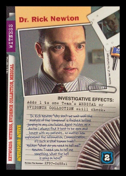 X-Files CCG | Dr. Rick Newton XF97-488x1    | The Nerd Merchant