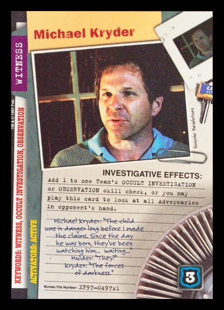 X-Files CCG | Michael Kryder XF97-497x1    | The Nerd Merchant