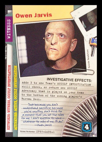 X-Files CCG | Owen Jarvis XF97-499x1    | The Nerd Merchant