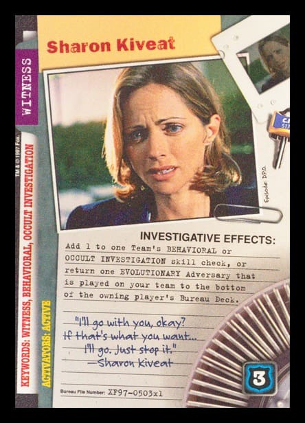 X-Files CCG | Sharon Kiveat XF97-503x1    | The Nerd Merchant